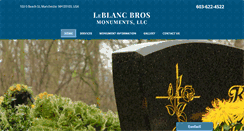 Desktop Screenshot of leblancbrosmonuments.com